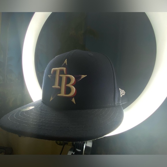 New Era - Men's Tampa Bay Rays Navy 2021 MLB All Star Game On Field - Fitted Hat - Picture 2 of 12